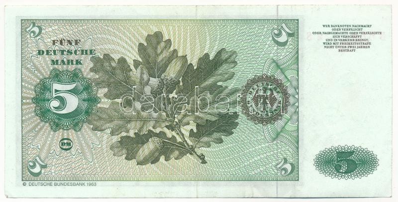 Német Szövetségi Köztársaság 1980. 5M T:III Federal Republic Germany 1980. 5 Mark C:F Krause#30 - Image 2