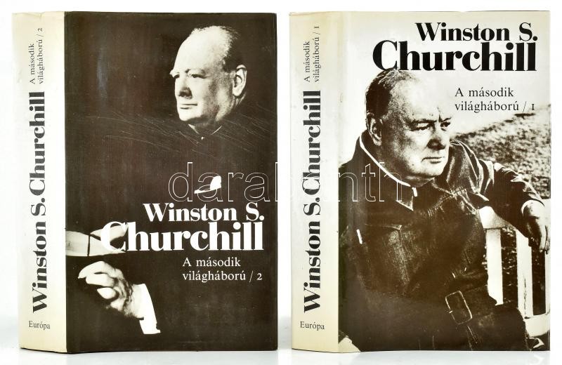 Winston S. Churchill: A második világháború 1-2. köt. Vál.: Csurdi Sándor és Gyarmati György. Gyarmati György utószavával. Ford.: Betlen János. Bp., 1989., Európa. Kiadói egészvászon-kötés, kiadói papír védőborítóban.