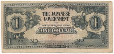 Malaya / Japán megszállás 1942. 1$ T:III Malaya / Japan occupation 1942. 1 Dollar C:F
