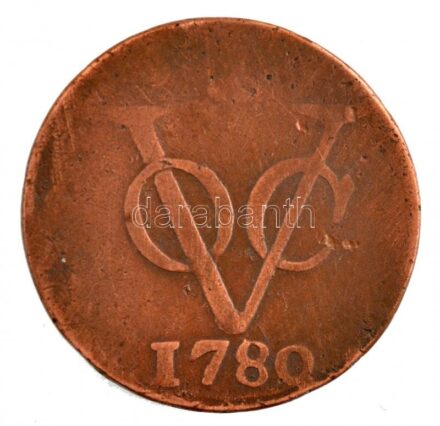 Hollandia 1780. 1D Cu T:3 Netherlands 1780. 1 Duit Cu C:F Krause KM#70