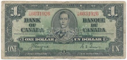 Kanada 1937. 1$ T:III- Canada 1937. 1 Dollar C:VG Krause#61