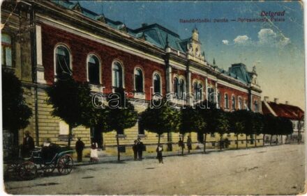 Belgrad, Beograd, Belgrade; Rendőrfőnöki palota. Vasúti levelezőlapárusítás 4301. / Polizeischafs Palais / police chief's palace (EM)
