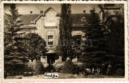 1943 Zsablya, Zsabja, Zabalj; photo + 'ÚJVIDÉK - SZEGED 420' vasúti mozgóposta bélyegző (EB)