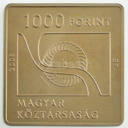 2009. 1000Ft Cu-Ni 'Bánki Donát, a Bánki-féle vízturbina feltalálója' műanyag dísztokban T:BU Adamo EM221