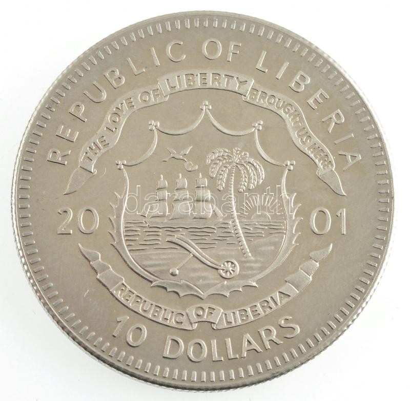 Libéria 2001. 10$ 'Szabadság pillanatai - A Dalai Láma Nobel-díja 1989' multicolor T:PP fo. Liberia 2001. 10 Dollars 'Moments of Freedom - Nobel Price for the Dalai Lama 1989' multicolor C:PP spotted - Image 2