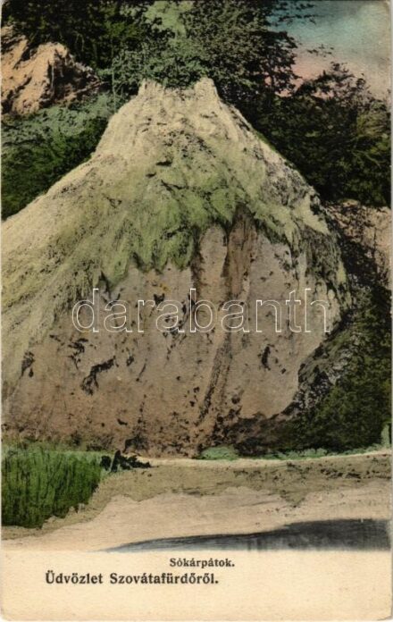Szováta, Sovata; Sókárpátok. Hönig Bernát kiadása / salt hill (EK)