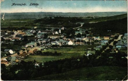 1916 Marosújvár, Uioara, Ocna Mures; látkép / general view (szakadás / tear)