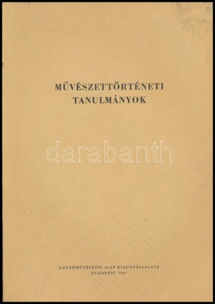 Művészettörténeti tanulmányok. Szerk.: Dávid Katalin és Németh Lajos. Művészettörténeti Dokuemntációs Központ Évkönyve. 1959-60. Bp., 1961., Képzőművészeti Alap. Benne érdekes tanulmányokkal, közte: Zolnay László, a
