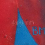 Beni Mária ( - ): Ikon. Tűzzománc. 22,5x10,5cm - Image 3