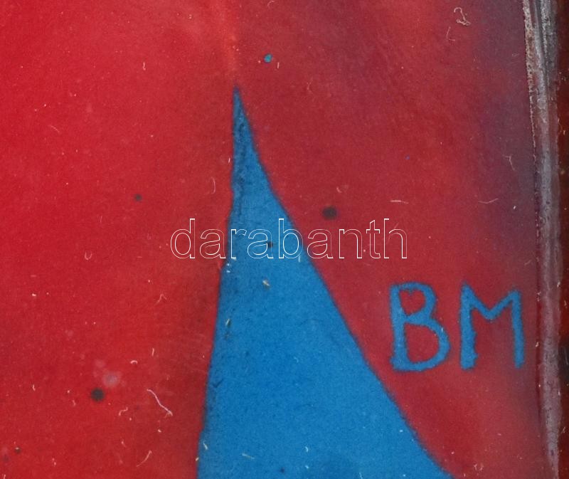 Beni Mária ( - ): Ikon. Tűzzománc. 22,5x10,5cm - Image 3