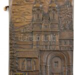 Renner Kálmán (1927-1994): Tihany. Bronz falplasztika, jelzett, kopott, 24,5x17,5cm