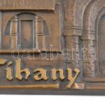 Renner Kálmán (1927-1994): Tihany. Bronz falplasztika, jelzett, kopott, 24,5x17,5cm - Image 2