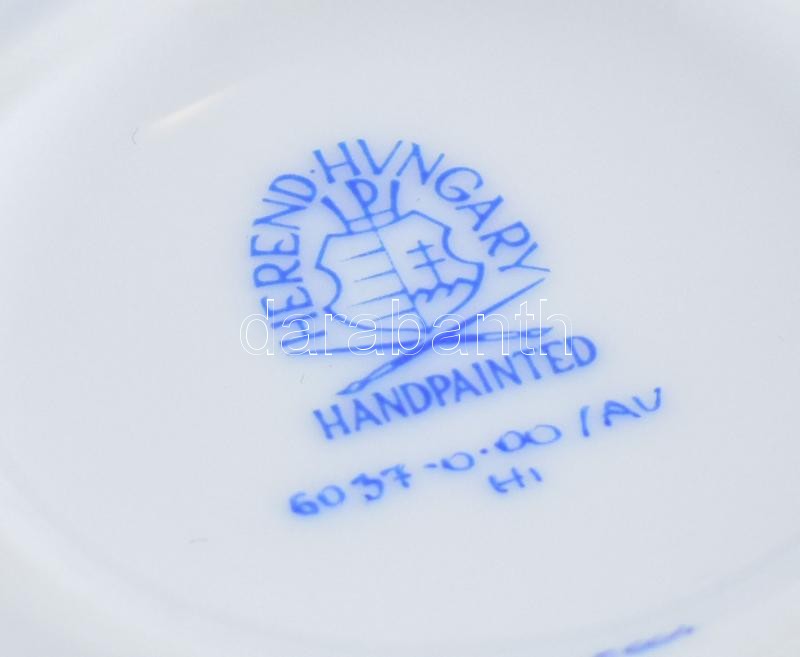 Herendi Apponyi mintás bonbonier, bonbonniere, . Kézzel festett, jelzett, hibátlan, díszdobozban. d: 7 cm - Image 3