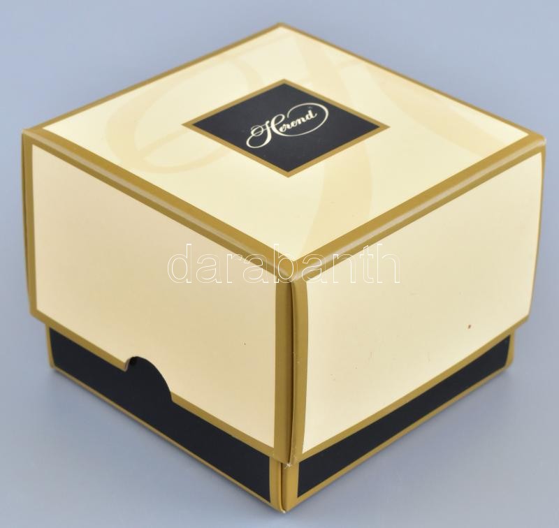 Herendi Apponyi mintás bonbonier, bonbonniere, . Kézzel festett, jelzett, hibátlan, díszdobozban. d: 7 cm - Image 4