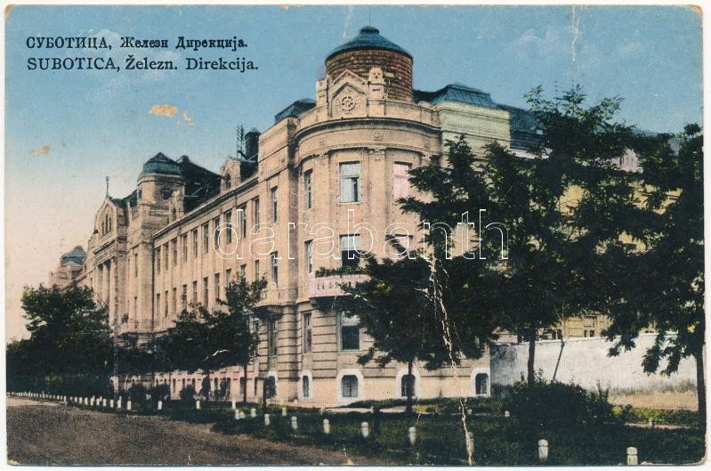 1941 Szabadka, Subotica; Direkcija / Igazgatóság / directorate + '1941 Szabadka visszatért' So. Stpl. (fa)