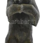 Bronz medve, jelzés nélkül, kopásokkal, m:17cm - Image 2