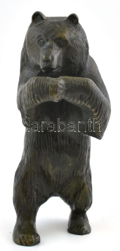 Bronz medve, jelzés nélkül, kopásokkal, m:17cm - Image 2