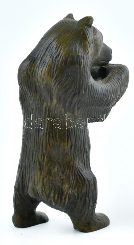 Bronz medve, jelzés nélkül, kopásokkal, m:17cm - Image 4