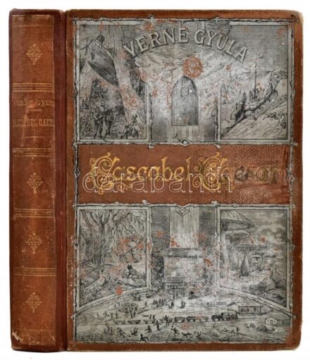 Verne Gyula: Cascabel Caesar. Ford.: Huszár Imre. Bp.,1892, Franklin, 448 p. Fekete-fehér egészoldalas, feliratozott illusztrációkkal. Első magyar kiadás. Kiadói aranyozott, illusztrált egészvászon-kötés, festett lapélekkel,