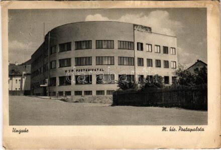 Ungvár, Uzshorod, Uzhhorod, Uzhorod; M. kir. Postahivatal / post office (vágott / cut)