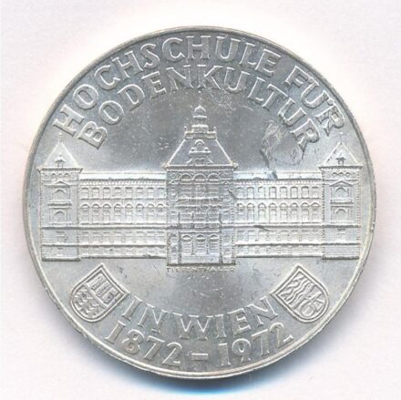 Ausztria 1972. 50Sch Ag '100 éves a Mezőgazdasági Főiskola' T:1- karc Austria 1972. 50 Schilling Ag '100th Anniversary - Institute of Agriculture' C:AU scratched Krause KM#2914