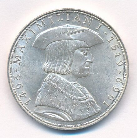 Ausztria 1969. 50Sch Ag 'I. Maximilian halálának 450. évfordulója' T:1- Austria 1969. 50 Schilling Ag '450th Anniversary of the Death of Maximilian I' C:AU Krause KM#2906