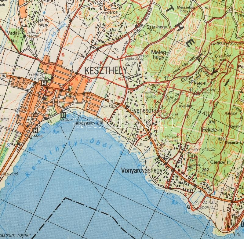 Balaton turistatérképe + Balatonfüred térképe, össz.: 2 db - Image 2