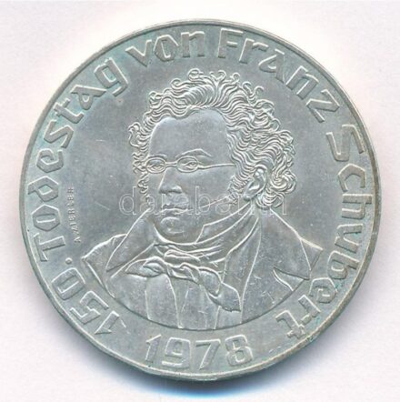Ausztria 1978. 50Sch Ag 'Franz Schubert' T:1- Austria 1978. 50 Schilling Ag 'Franz Schubert' C:AU Krause KM#2922