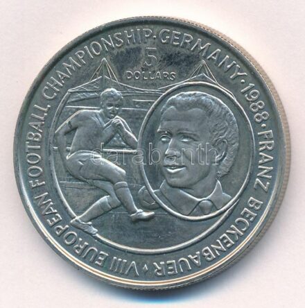 Niue 1988. 5$ Cu-Ni 'Franz Beckenbauer' T:1 Niue 1988. 5 Dollars Cu-Ni 'Franz Beckenbauer' C:UNC Krause KM#12
