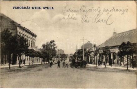 1915 Gyula, Városház utca, üzlet