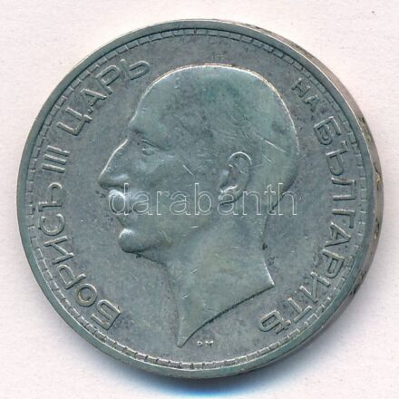 Bulgária 1934. 50L Ag 'III. Borisz' T:2- Bulgaria 1934. 50 Leva Ag 'Boris III' C:VF Krause KM#44
