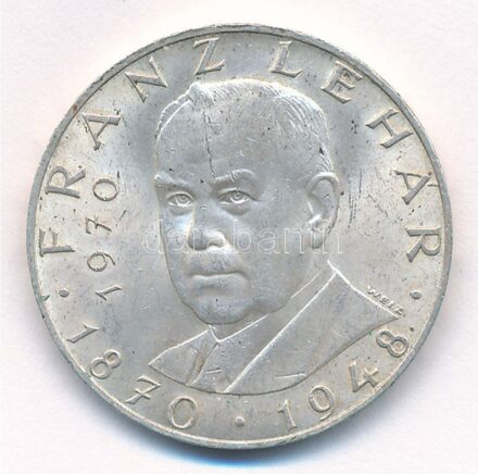 Ausztria 1970. 25Sch Ag 'Lehár Ferenc' T:1- patina Austria 1970. 25 Schilling Ag 'Franz Lehar' C:AU patina Krause KM#2907