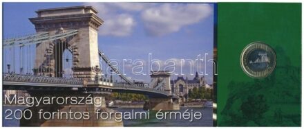 2009. 200Ft elsőnapi veret, sorszámozott '08411' díszcsomagolásban + 2006. 200Ft 'FB' 'Búcsú a 200Ft-os bankjegytől' T:I,1