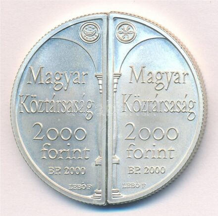 2000. 2000Ft Ag 'Lórántffy Zsuzsanna / Sárospatak' (2xklf) T:BU Adamo EM167
