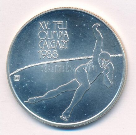 1986. 500Ft Ag 'XV. Téli Olimpia Calgary 1988' kapszulában T:BU Adamo EM98