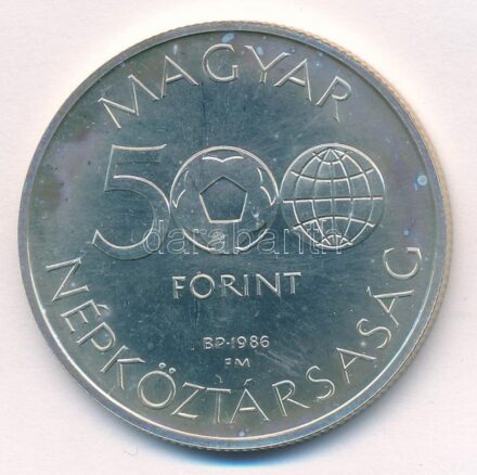 1986. 500Ft Ag 'Labdarúgó Világbajnokság - Mexikó 1986 - Stadion' T:BU Adamo EM94