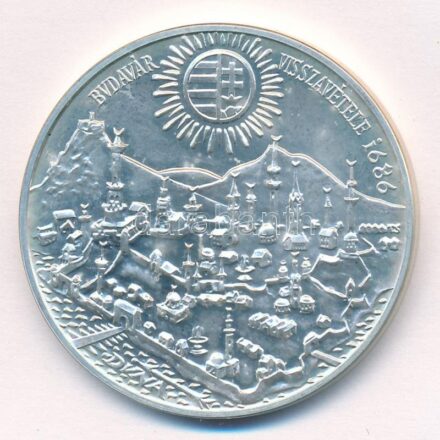 1986. 500Ft Ag 'Budavár visszavétele 1686' T:BU Adamo EM97