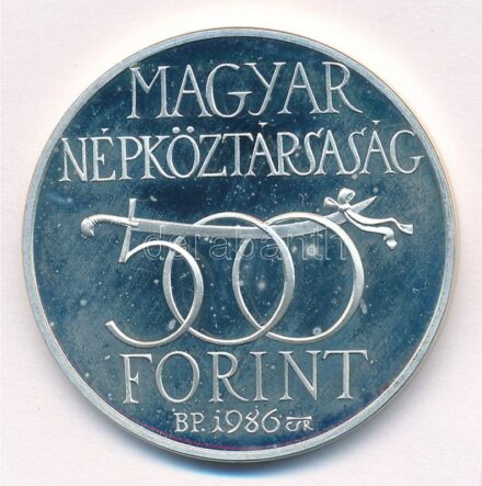 1986. 500Ft Ag 'Budavár visszavétele 1686' T:PP fo. Adamo EM97