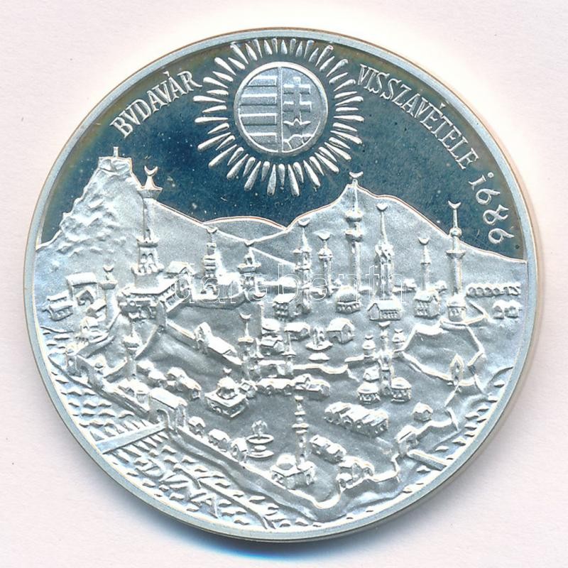 1986. 500Ft Ag 'Budavár visszavétele 1686' T:PP fo. Adamo EM97 - Image 2