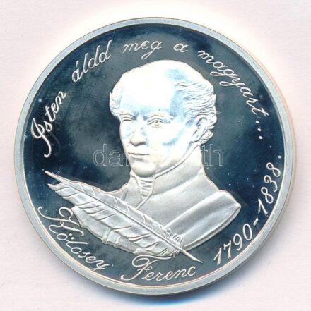 1990. 500Ft Ag 'Kölcsey Ferenc' T:PP fo. Adamo EM116
