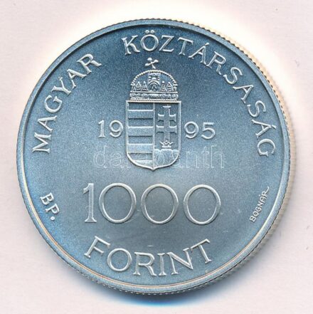 1995. 1000Ft Ag 'Integráció az EU-ba-ECU' kapszulában T:BU Adamo EM145