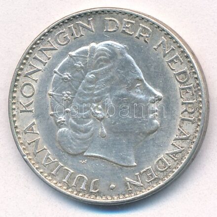 Hollandia 1963. 1G Ag 'I. Julianna' T:2 Netherlands 1963. 1 Gulden Ag 'Juliana' C:XF Krause KM#184