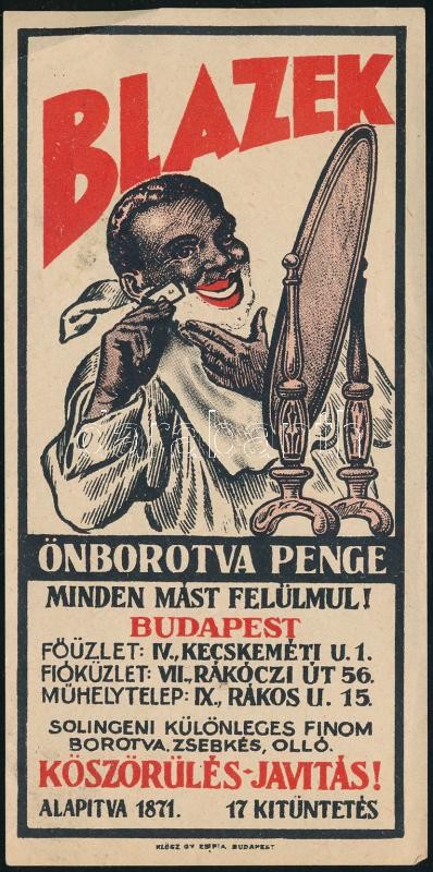 Blazek önborotva penge számolócédula