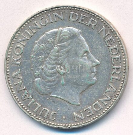 Hollandia 1959. 2 1/2G Ag 'Julianna' T:2,2- patina Netherlands 1959. 2 1/2 Gulden Ag 'Juliana' C:XF,VF Krause KM#185