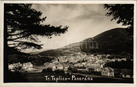 1932 Trencsénteplic, Trencianske Teplice; Panoráma / látkép / general view (EK)