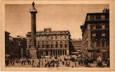 1929 Roma, Rome; Piazza Colonna / square