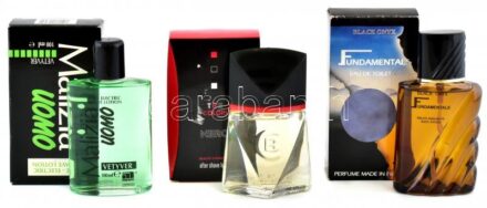Férfi parfüm és aftershave, összesen 3 doboz.