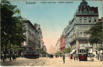 Budapest V. Kossuth Lajos utca, villamos (EK)