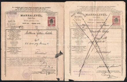 1920 5 db marhalevél