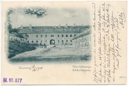 1900 Pozsony, Pressburg, Bratislava; Vár laktanya / castle barracks / Schlosskaserne (EK)